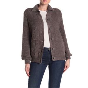 SUSINA Teddy Fleece Knit Cardigan